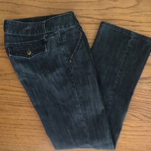 Black Washed Guess Jeans Bootcut
